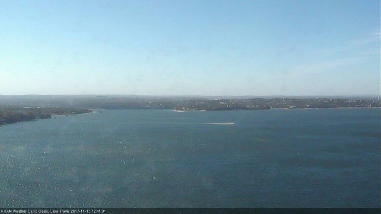 Lake Travis webcam, November 18, 2017 11:45 AM CT