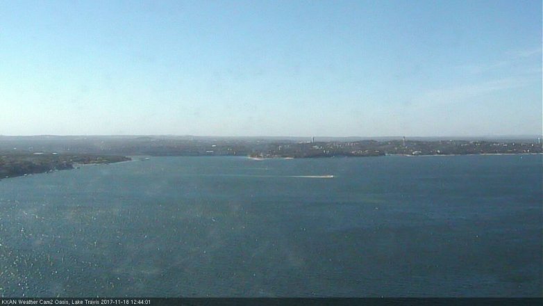 Lake Travis webcam, November 18, 2017 11:55 AM CT