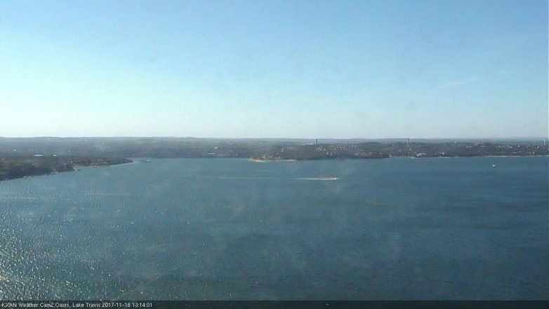 Lake Travis webcam, November 18, 2017 12:40 PM CT