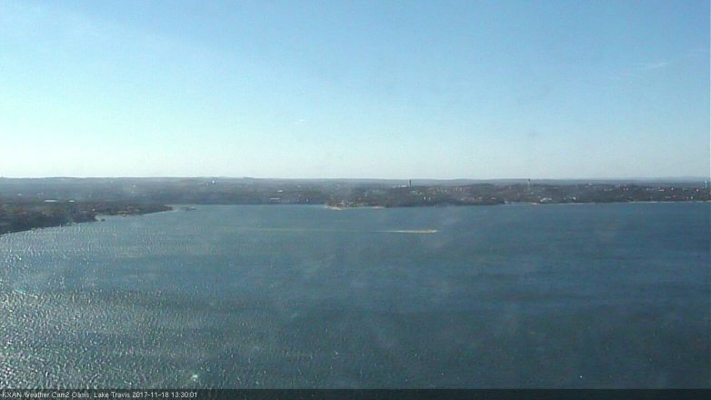 Lake Travis webcam, November 18, 2017 12:45 PM CT