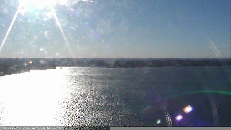 Lake Travis webcam, November 18, 2017 2:50 PM CT