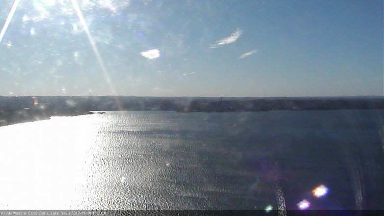 Lake Travis webcam, November 18, 2017 3:00 PM CT
