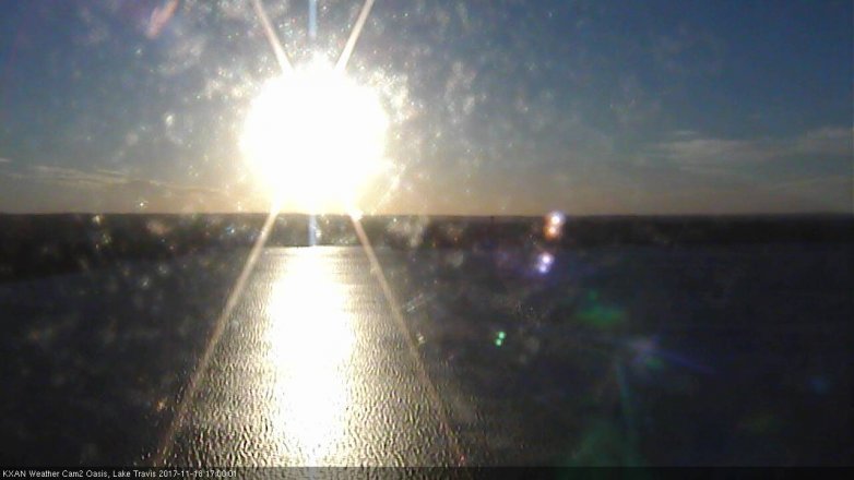 Lake Travis webcam, November 18, 2017 4:10 PM CT