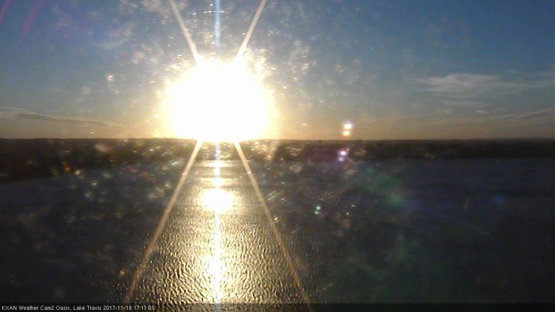 Lake Travis webcam, November 18, 2017 4:30 PM CT