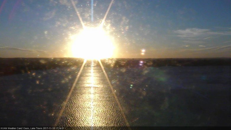 Lake Travis webcam, November 18, 2017 4:45 PM CT