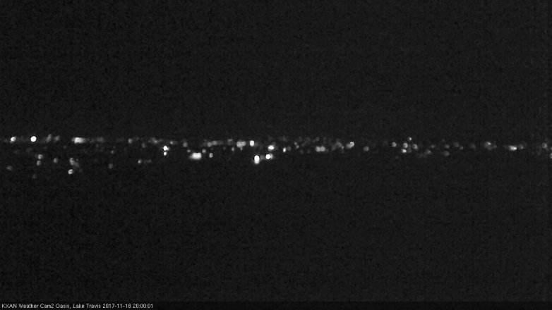Lake Travis webcam, November 18, 2017 7:25 PM CT