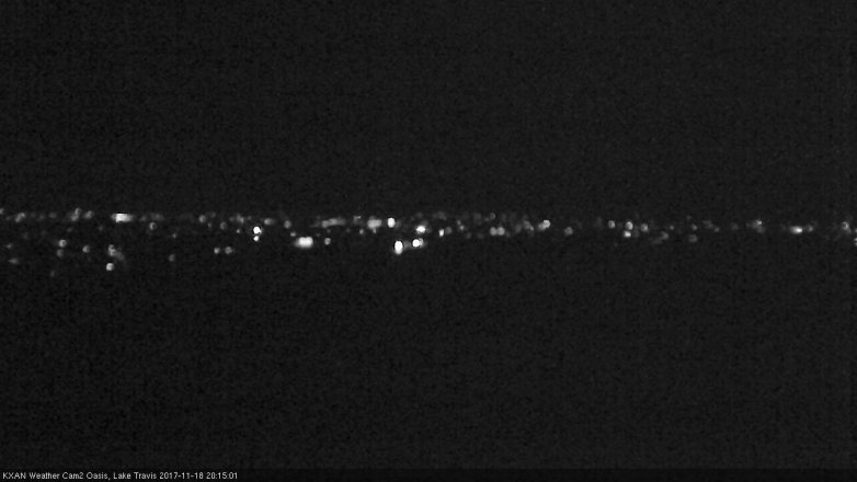 Lake Travis webcam, November 18, 2017 7:45 PM CT