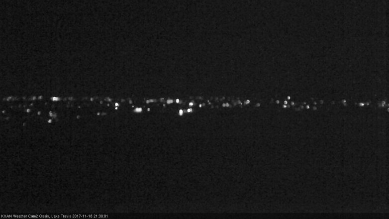 Lake Travis webcam, November 18, 2017 8:40 PM CT