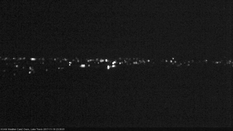 Lake Travis webcam, November 18, 2017 10:55 PM CT