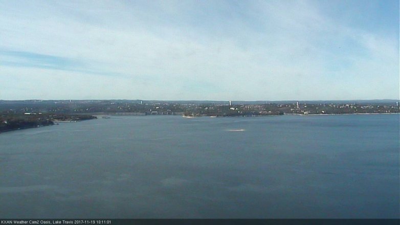 Lake Travis webcam, November 19, 2017 9:30 AM CT