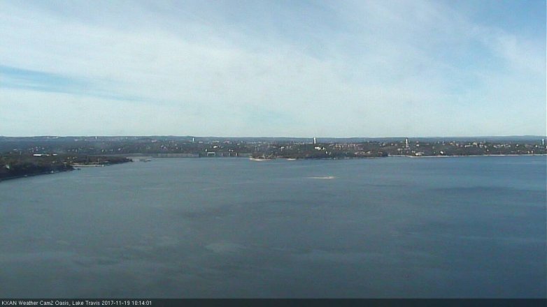 Lake Travis webcam, November 19, 2017 9:35 AM CT