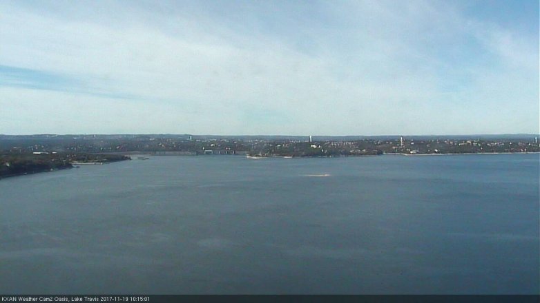 Lake Travis webcam, November 19, 2017 9:40 AM CT