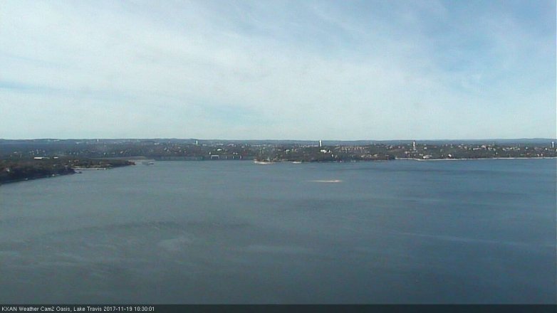 Lake Travis webcam, November 19, 2017 9:45 AM CT