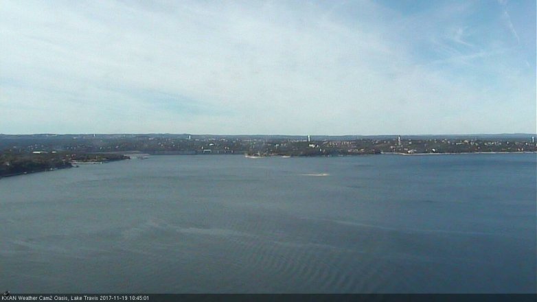 Lake Travis webcam, November 19, 2017 9:55 AM CT