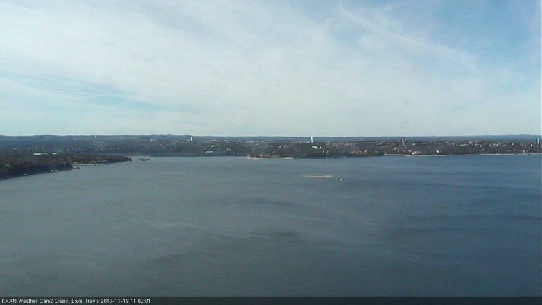 Lake Travis webcam, November 19, 2017 10:05 AM CT