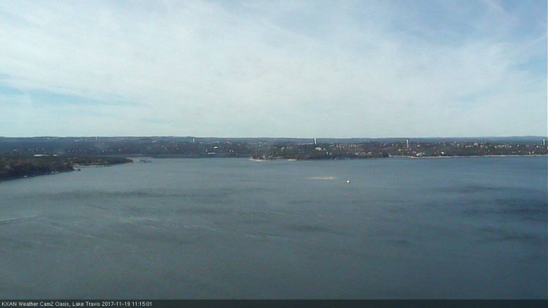 Lake Travis webcam, November 19, 2017 10:25 AM CT