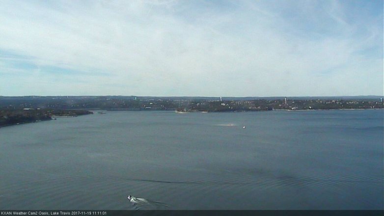 Lake Travis webcam, November 19, 2017 10:40 AM CT
