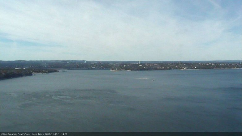Lake Travis webcam, November 19, 2017 10:45 AM CT