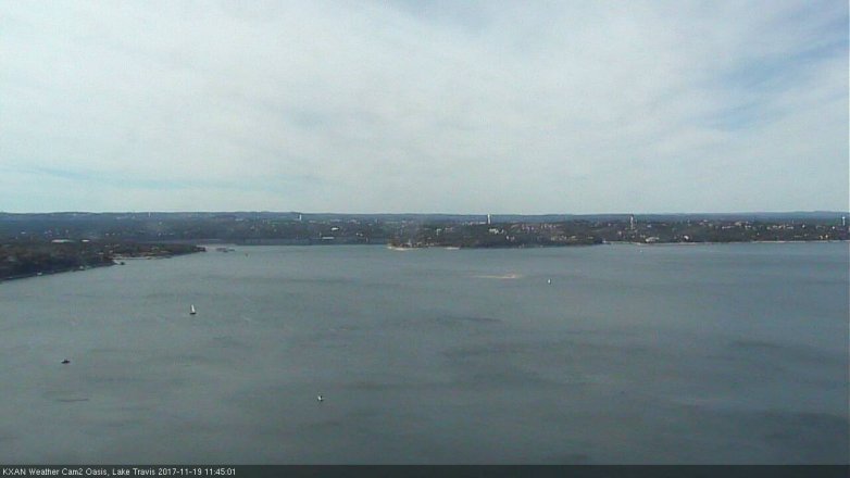 Lake Travis webcam, November 19, 2017 10:55 AM CT