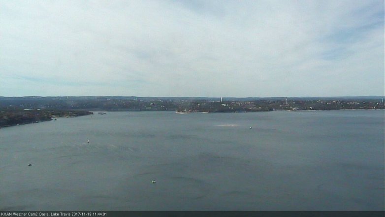 Lake Travis webcam, November 19, 2017 11:15 AM CT