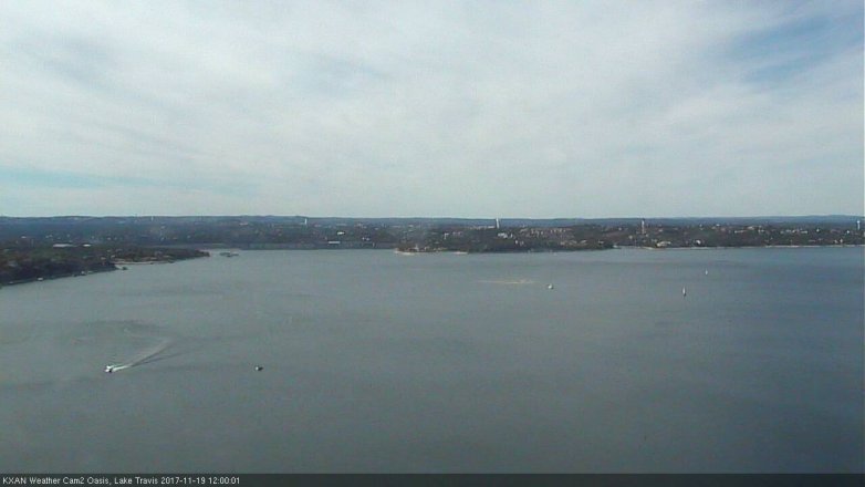Lake Travis webcam, November 19, 2017 11:30 AM CT
