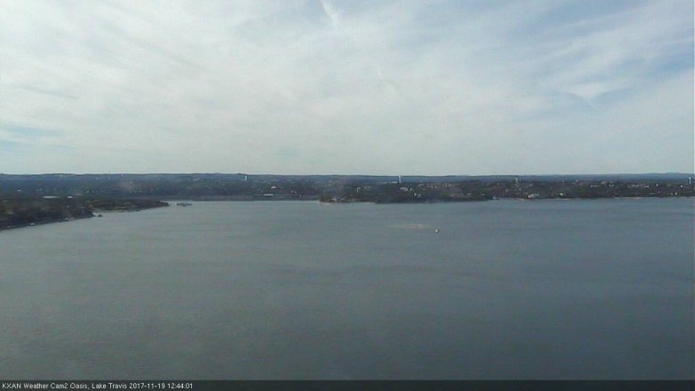Lake Travis webcam, November 19, 2017 11:55 AM CT