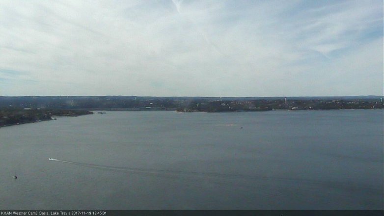 Lake Travis webcam, November 19, 2017 12:15 PM CT