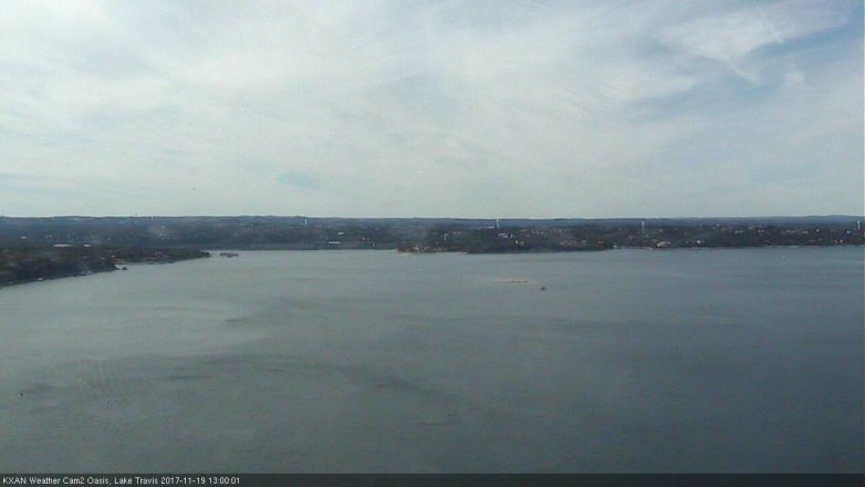 Lake Travis webcam, November 19, 2017 12:20 PM CT