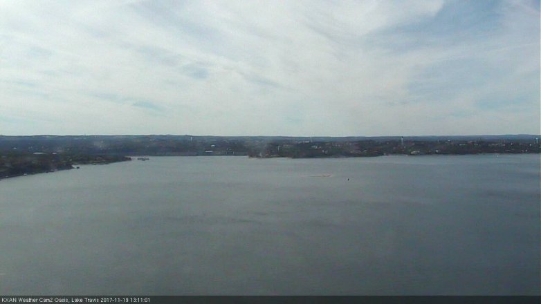 Lake Travis webcam, November 19, 2017 12:30 PM CT