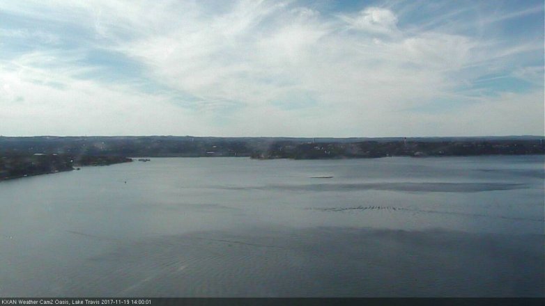 Lake Travis webcam, November 19, 2017 1:15 PM CT