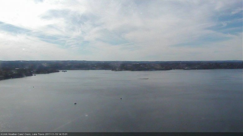 Lake Travis webcam, November 19, 2017 1:40 PM CT