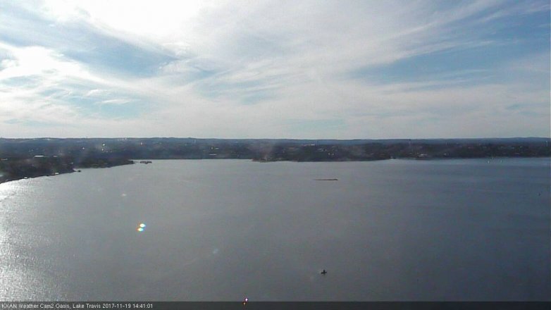Lake Travis webcam, November 19, 2017 2:00 PM CT