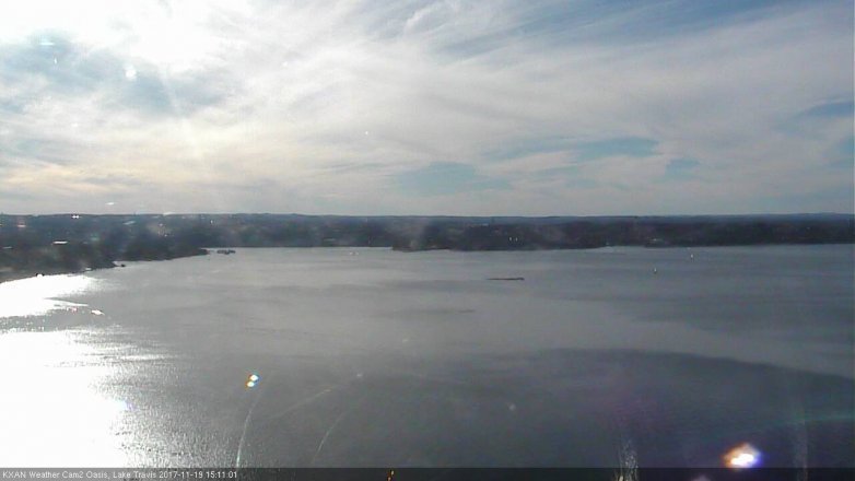 Lake Travis webcam, November 19, 2017 2:40 PM CT