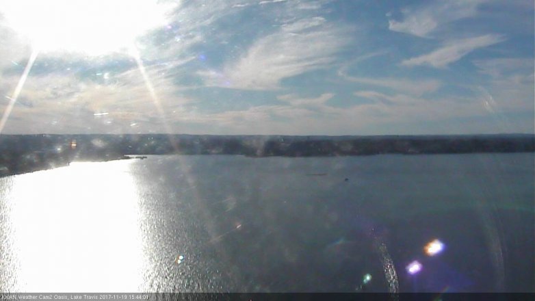 Lake Travis webcam, November 19, 2017 2:50 PM CT