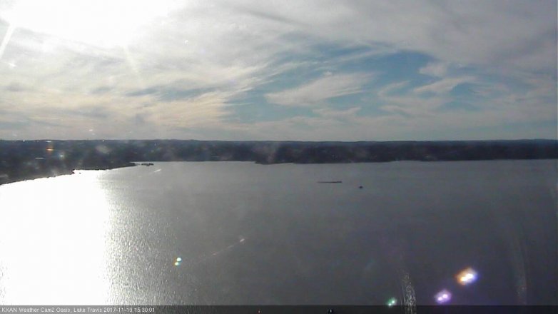 Lake Travis webcam, November 19, 2017 2:55 PM CT