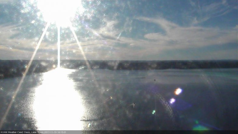 Lake Travis webcam, November 19, 2017 3:30 PM CT