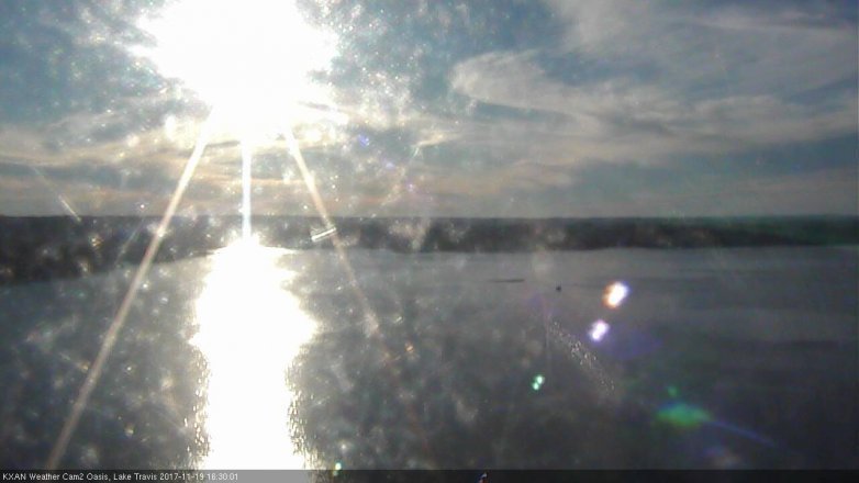 Lake Travis webcam, November 19, 2017 3:40 PM CT