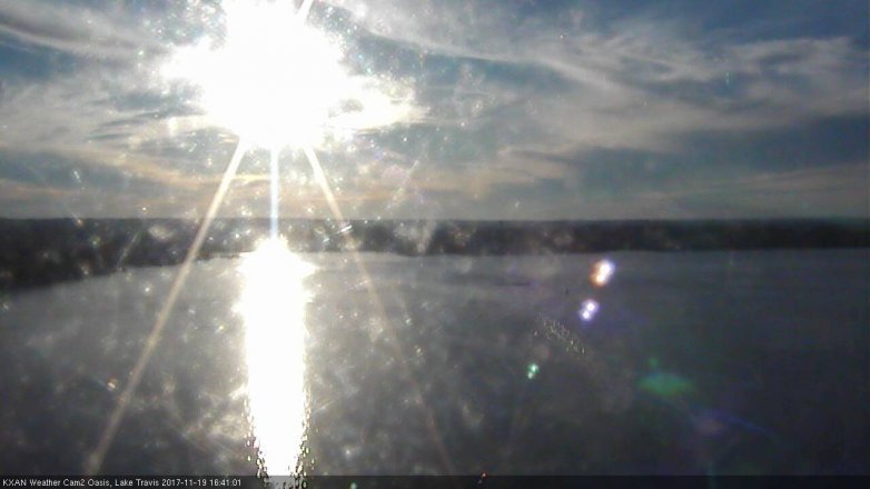 Lake Travis webcam, November 19, 2017 3:55 PM CT
