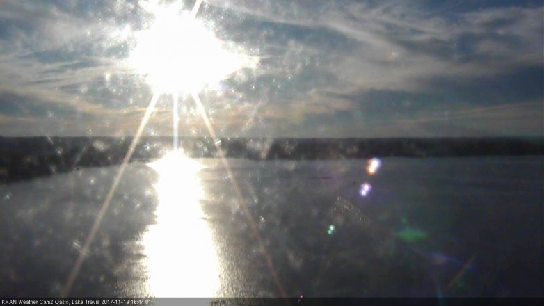 Lake Travis webcam, November 19, 2017 4:05 PM CT