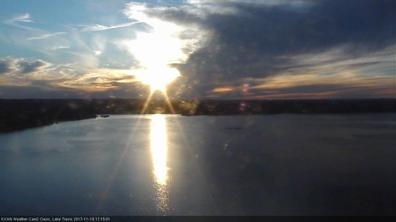 Lake Travis webcam, November 19, 2017 4:25 PM CT
