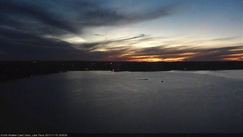Lake Travis webcam, November 19, 2017 5:25 PM CT