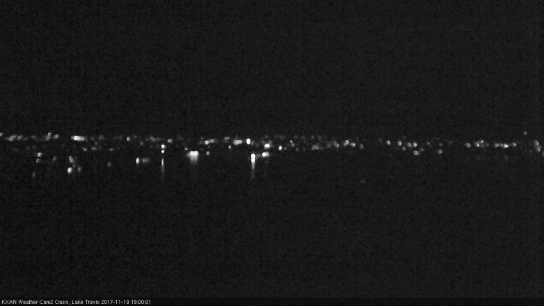 Lake Travis webcam, November 19, 2017 6:25 PM CT