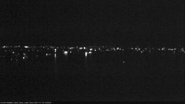 Lake Travis webcam, November 19, 2017 6:45 PM CT
