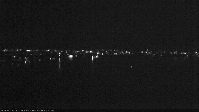 Lake Travis webcam, November 19, 2017 7:20 PM CT
