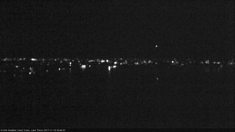 Lake Travis webcam, November 19, 2017 8:10 PM CT
