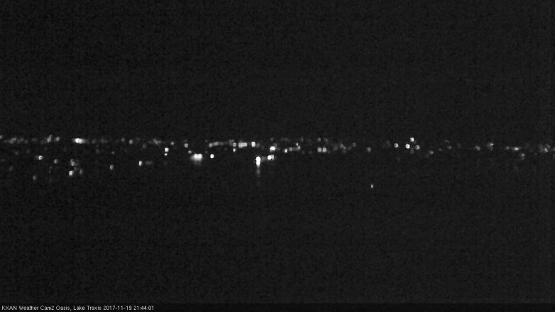 Lake Travis webcam, November 19, 2017 9:15 PM CT