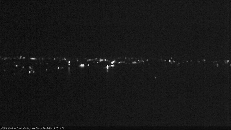 Lake Travis webcam, November 19, 2017 10:40 PM CT