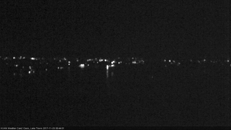 Lake Travis webcam, November 19, 2017 12:00 AM CT