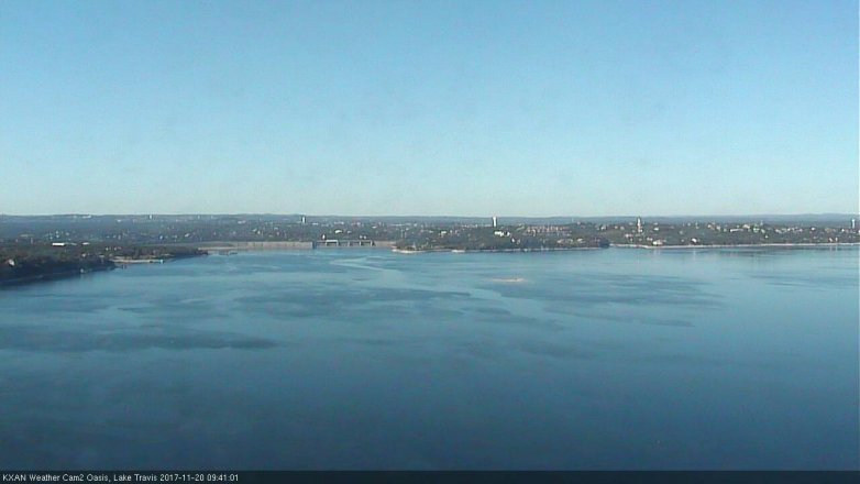 Lake Travis webcam, November 20, 2017 9:10 AM CT