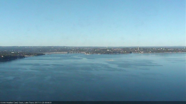 Lake Travis webcam, November 20, 2017 9:15 AM CT